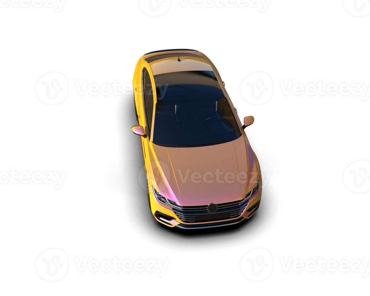 Modern car isolated on background. 3d rendering - illustration png