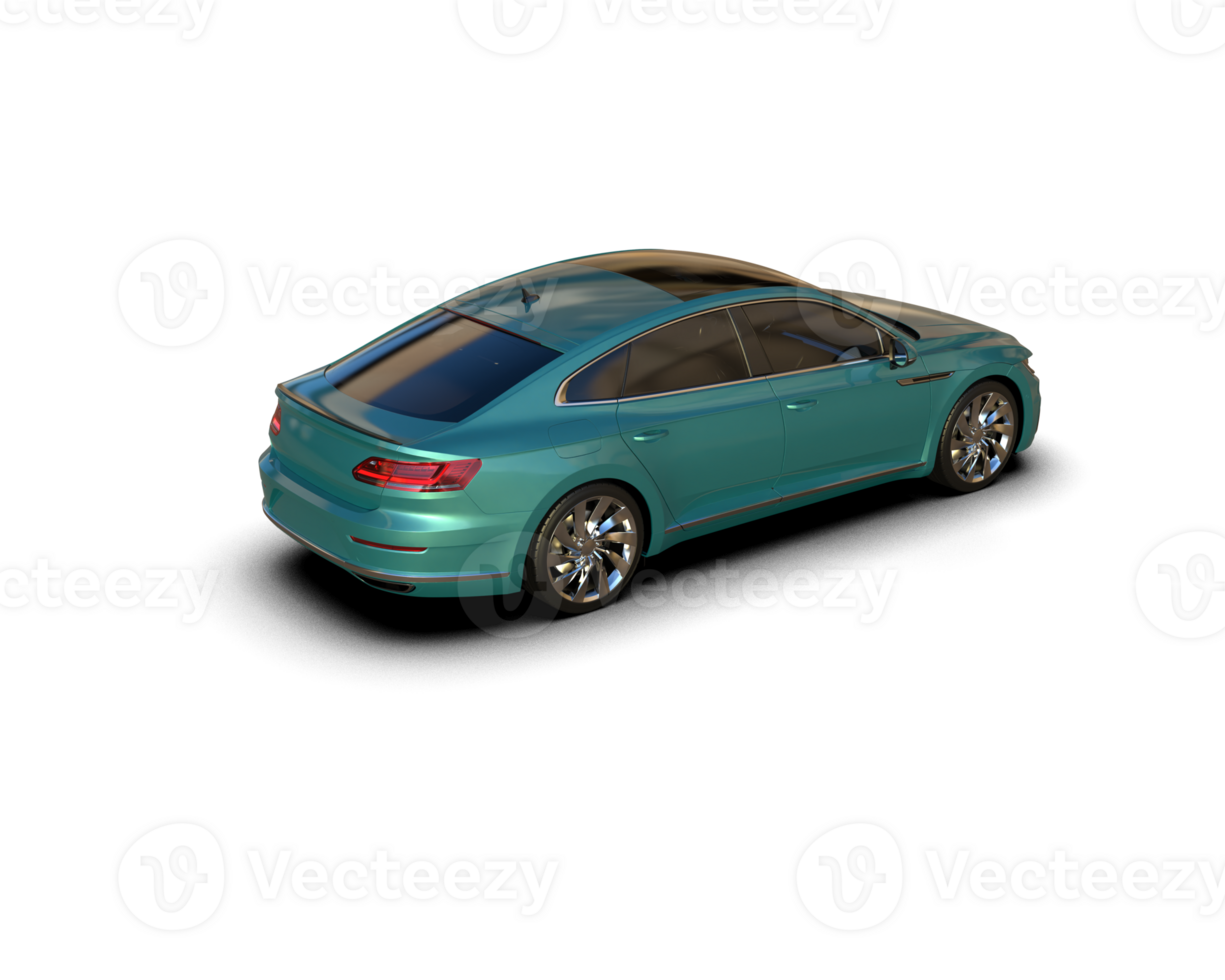 Modern car isolated on background. 3d rendering - illustration png