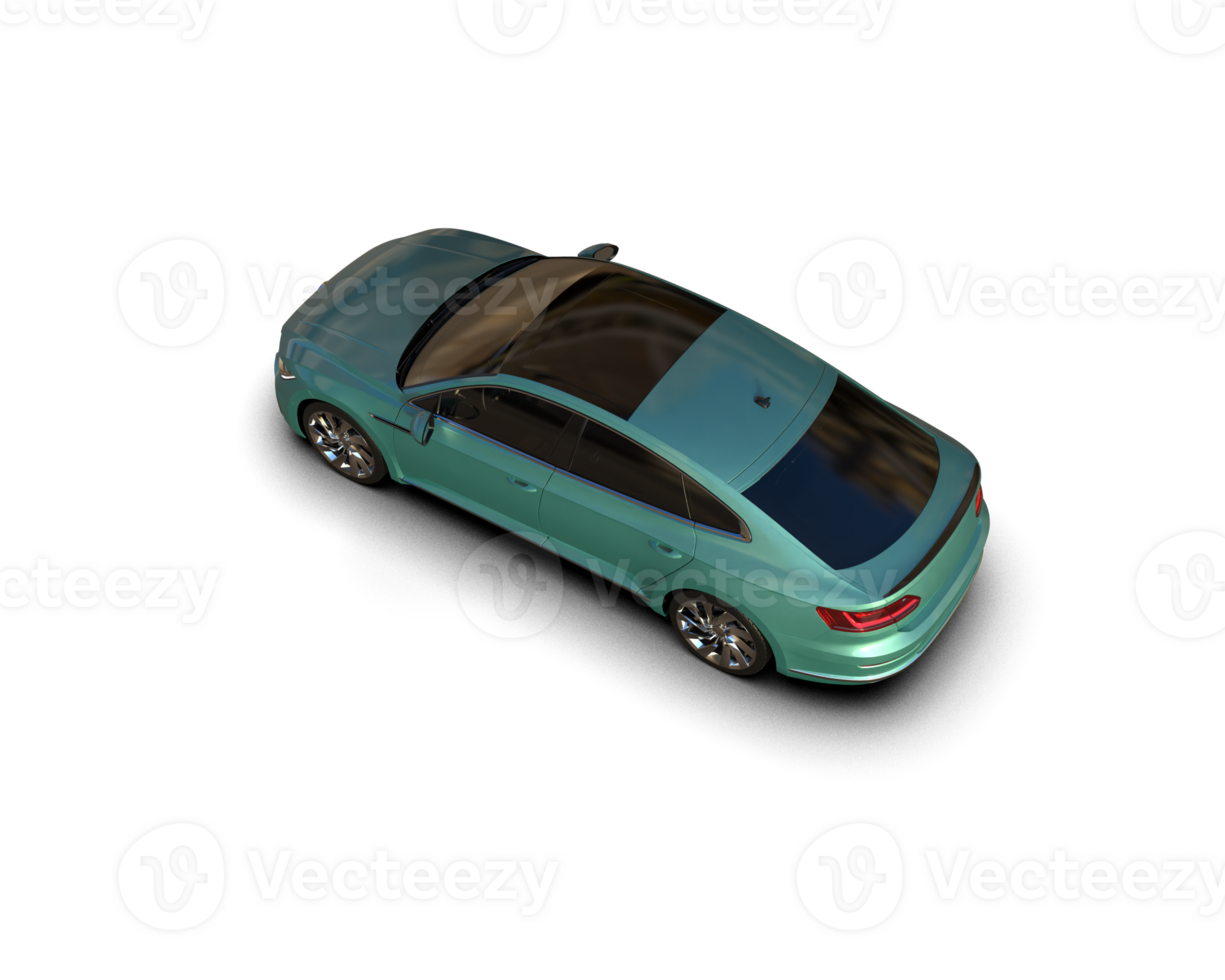 Modern car isolated on background. 3d rendering - illustration png