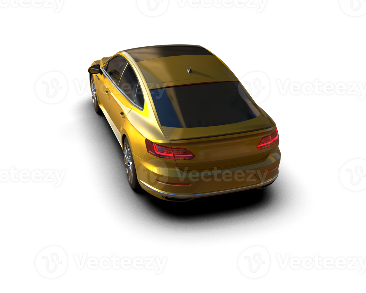 Modern car isolated on background. 3d rendering - illustration png