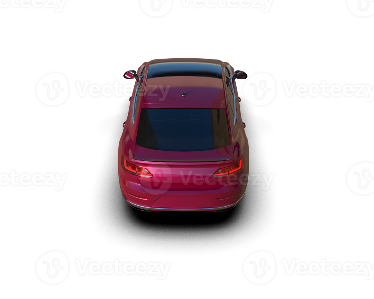 Modern car isolated on background. 3d rendering - illustration png