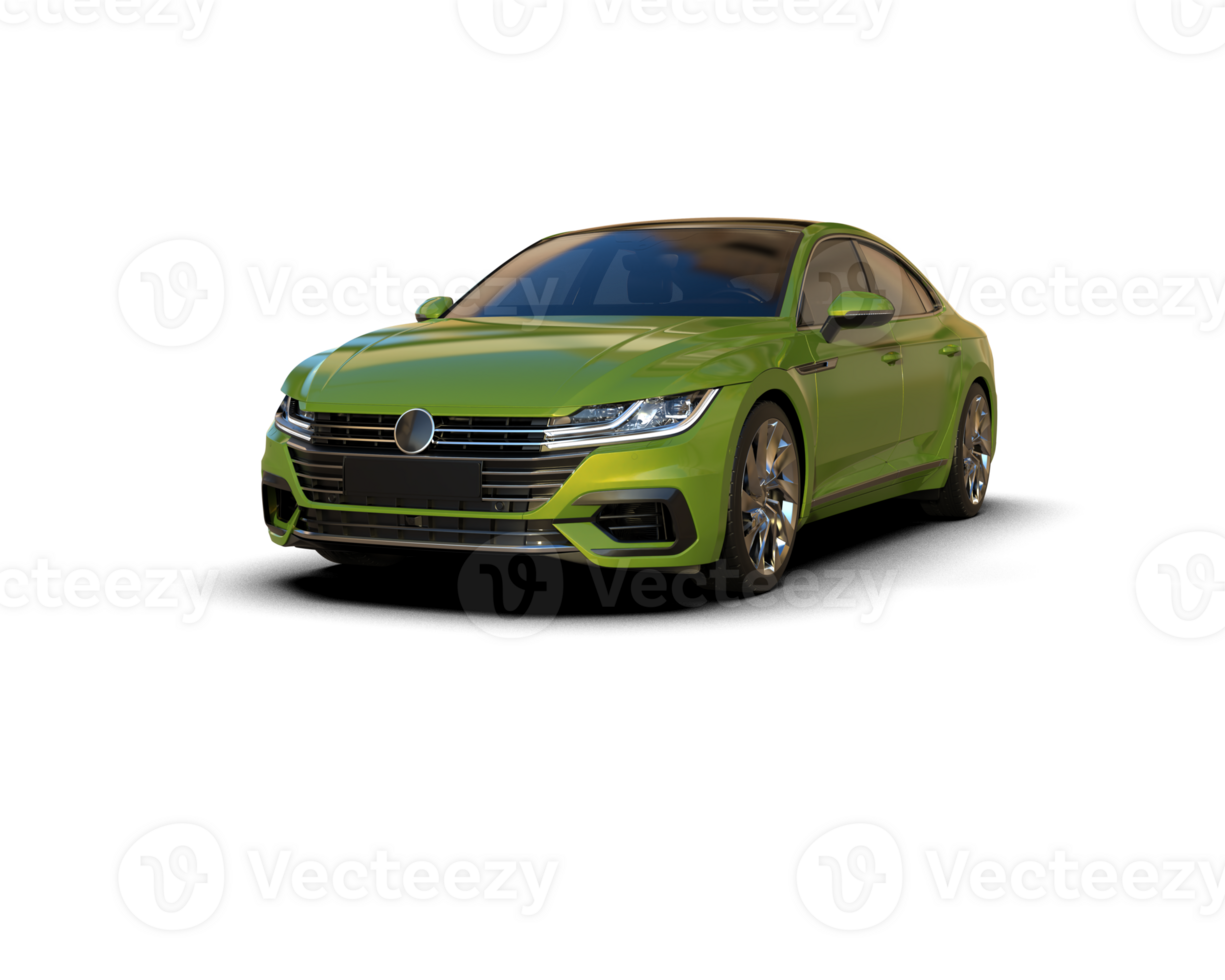 Modern car isolated on background. 3d rendering - illustration png