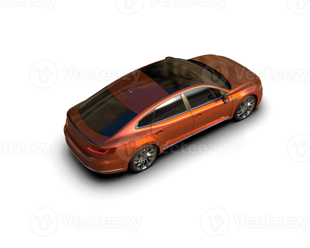Modern car isolated on background. 3d rendering - illustration png