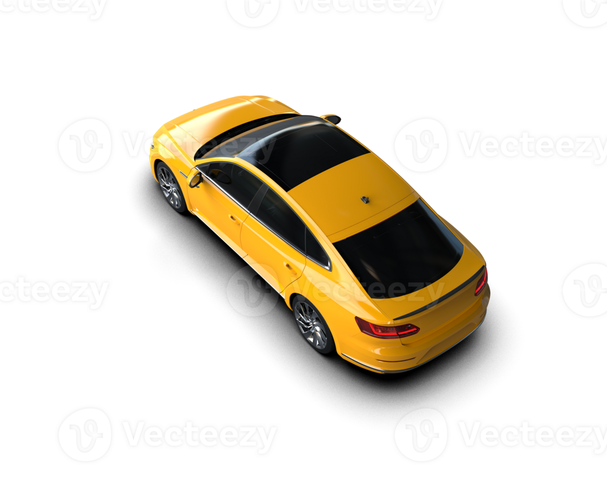 Modern car isolated on background. 3d rendering - illustration png