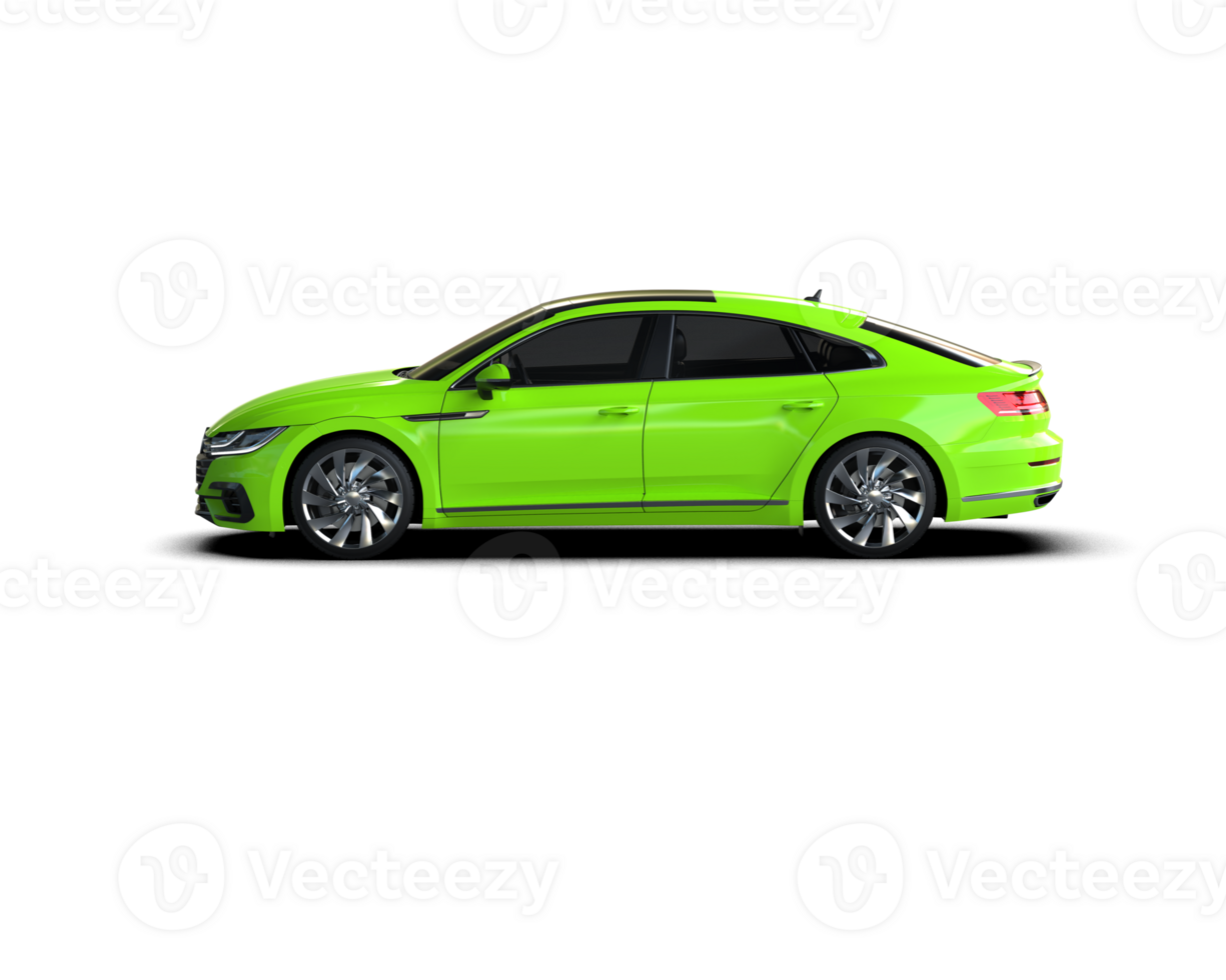 Modern car isolated on background. 3d rendering - illustration png
