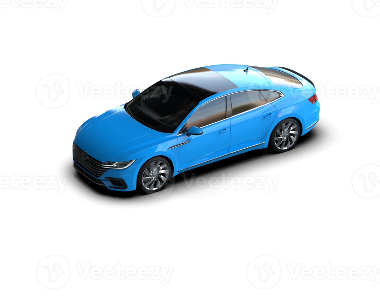 Modern car isolated on background. 3d rendering - illustration png