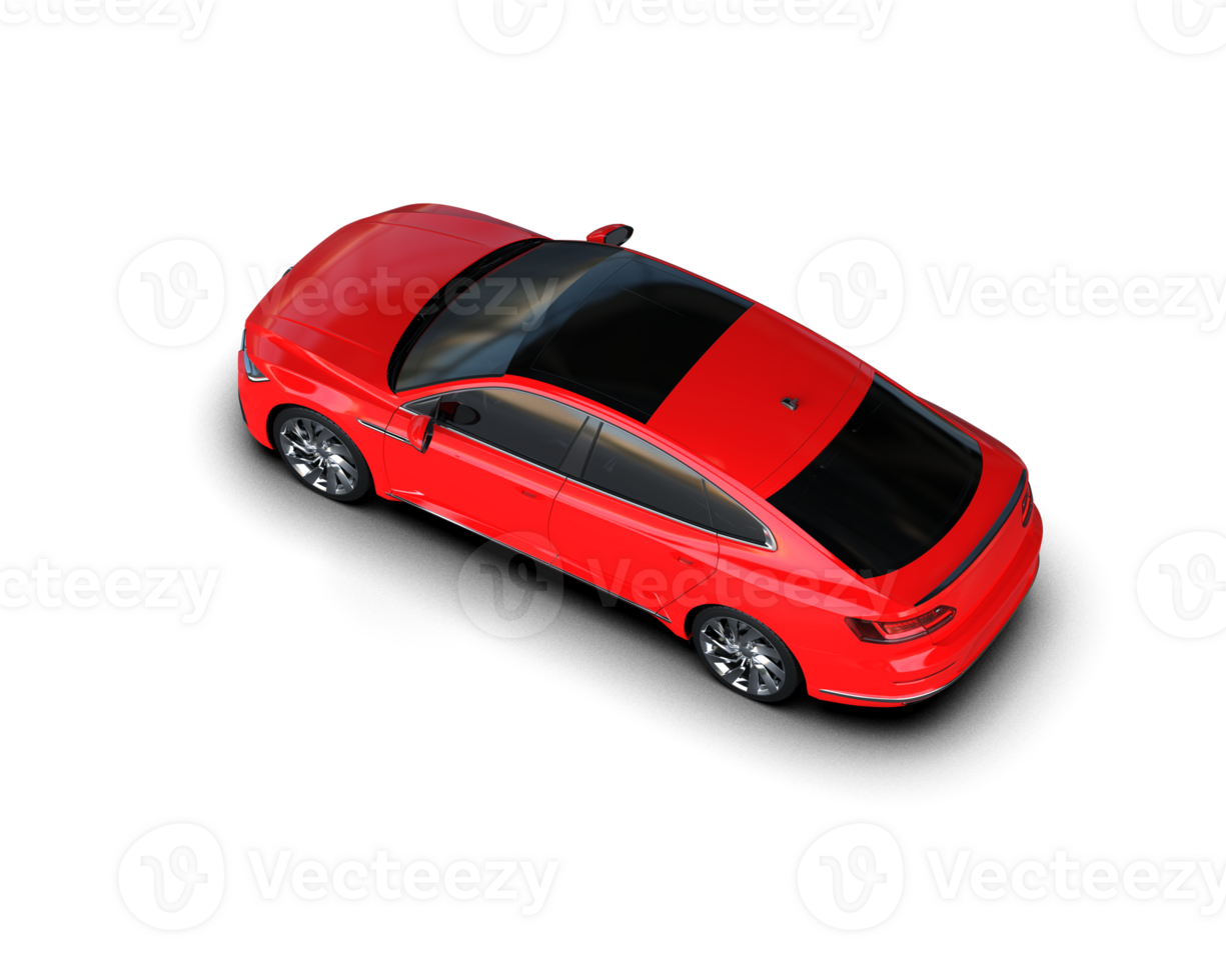 Modern car isolated on background. 3d rendering - illustration png