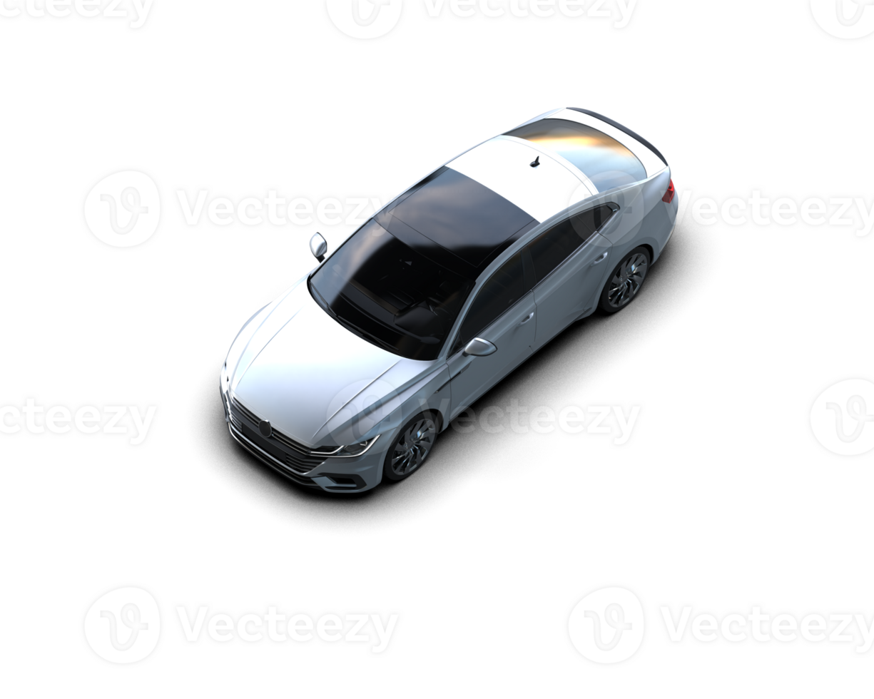 Modern car isolated on background. 3d rendering - illustration png