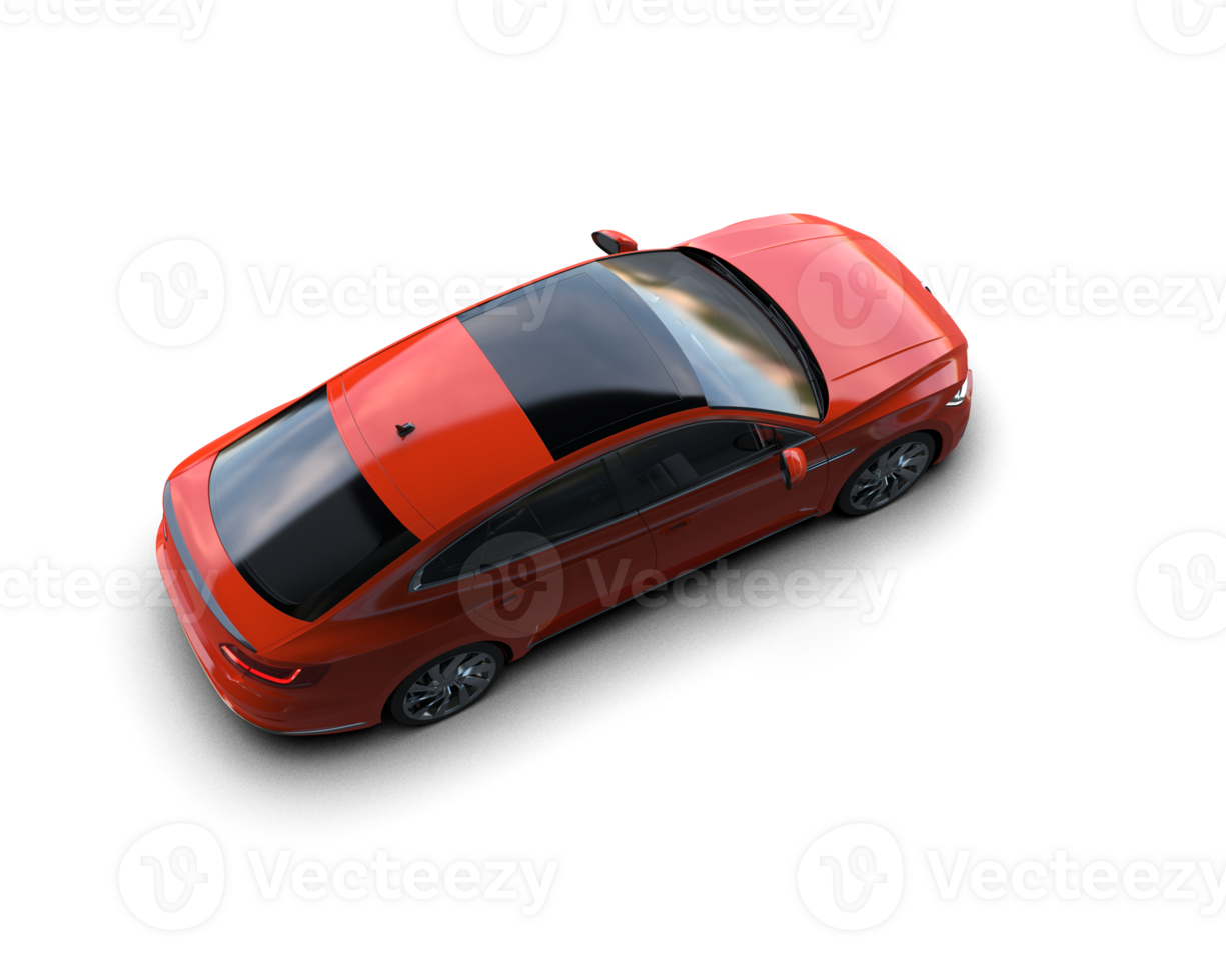 Modern car isolated on background. 3d rendering - illustration png