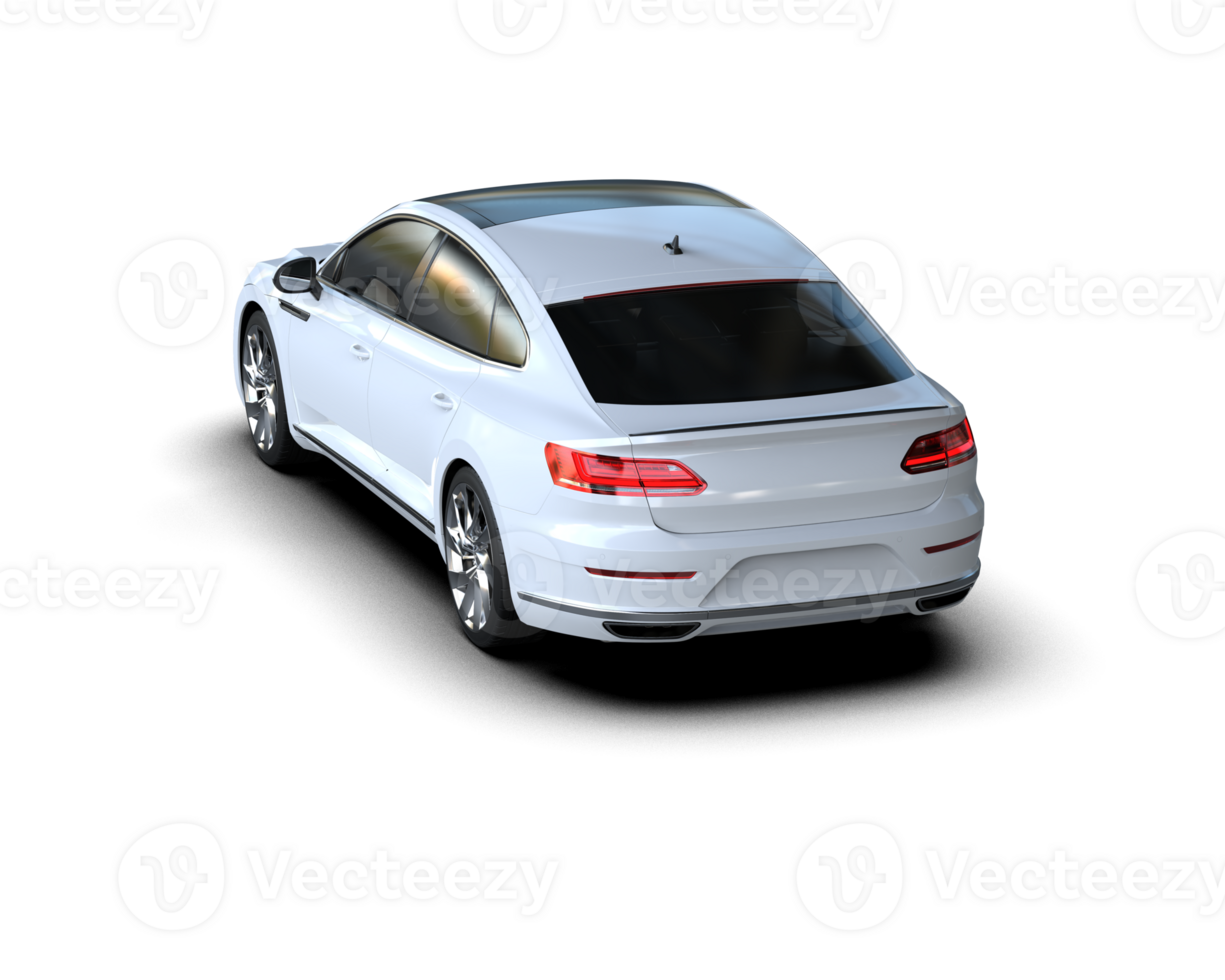 Modern car isolated on background. 3d rendering - illustration png