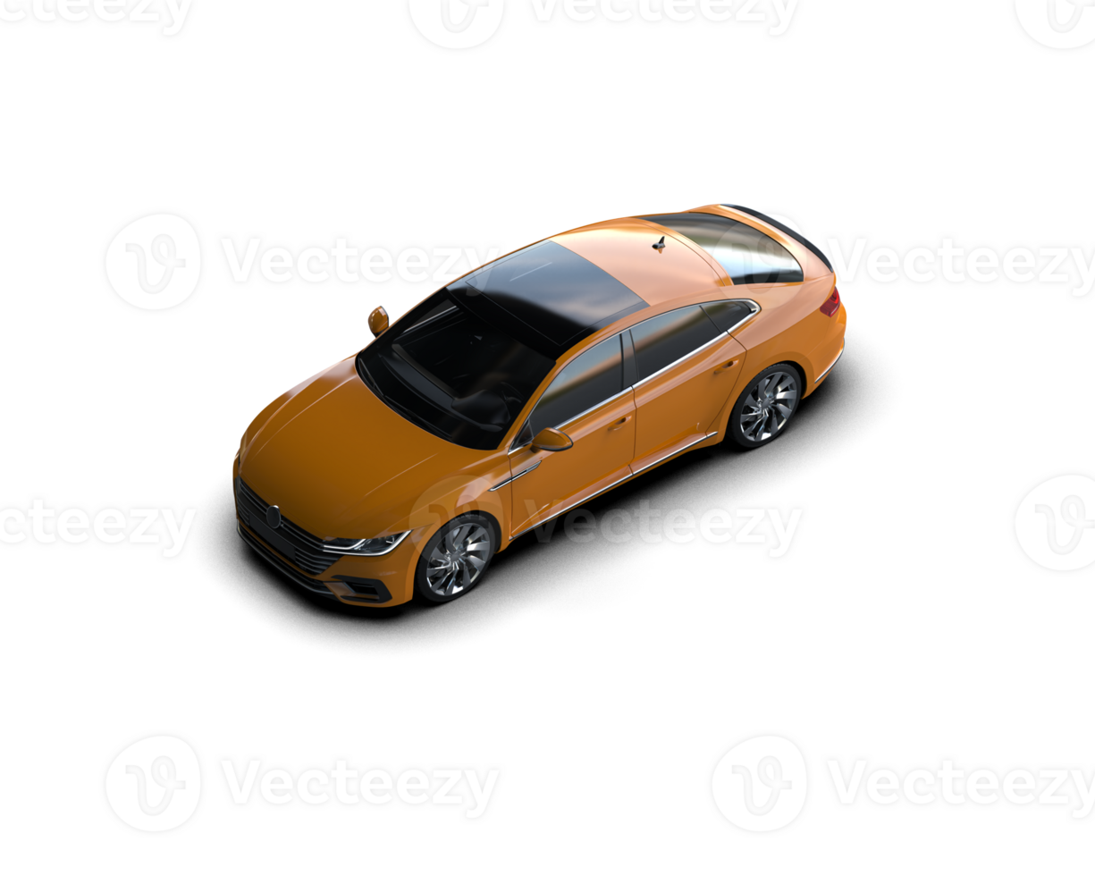 Modern car isolated on background. 3d rendering - illustration png