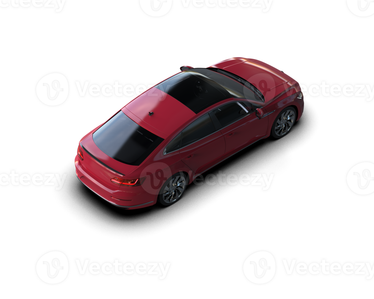Modern car isolated on background. 3d rendering - illustration png