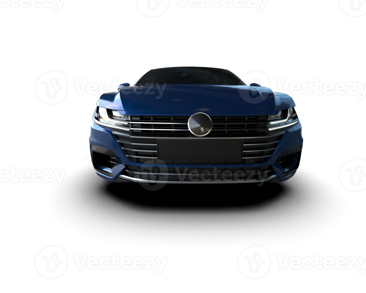 Modern car isolated on background. 3d rendering - illustration png