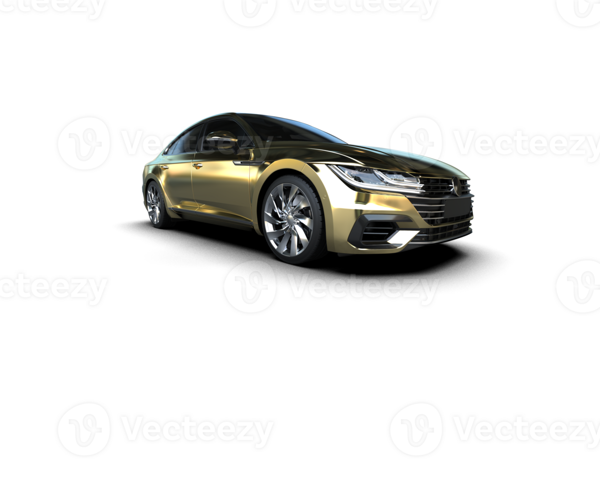 Modern car isolated on background. 3d rendering - illustration png