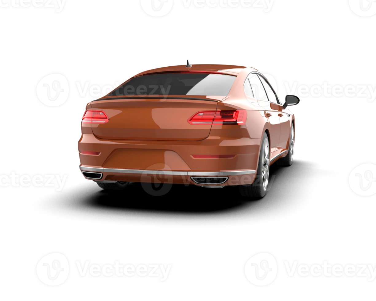 Modern car isolated on background. 3d rendering - illustration png