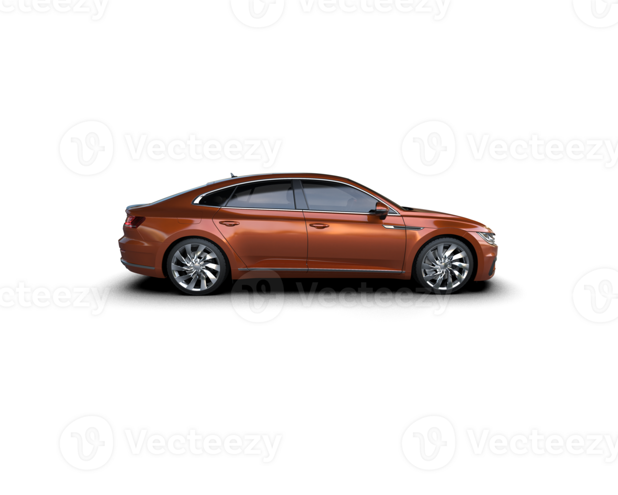 Modern car isolated on background. 3d rendering - illustration png