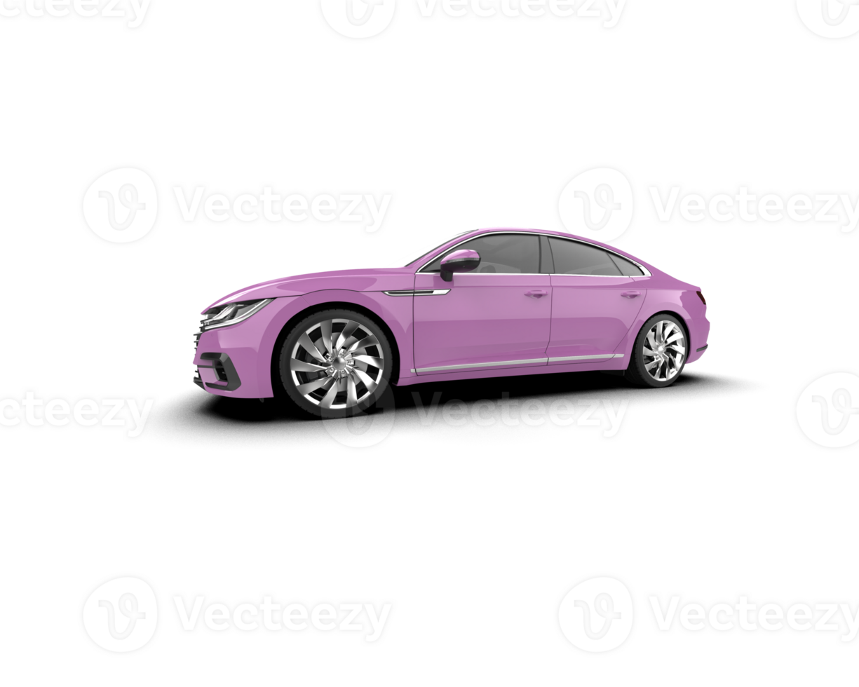 Modern car isolated on background. 3d rendering - illustration png