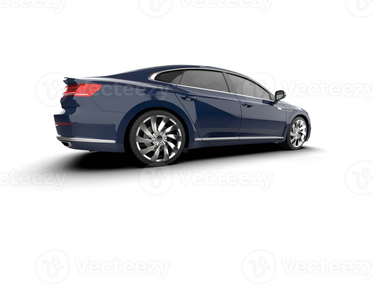 Modern car isolated on background. 3d rendering - illustration png