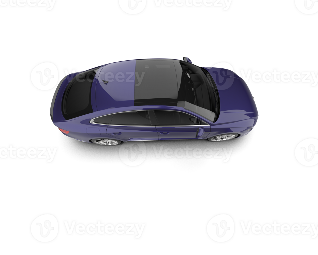 Modern car isolated on background. 3d rendering - illustration png