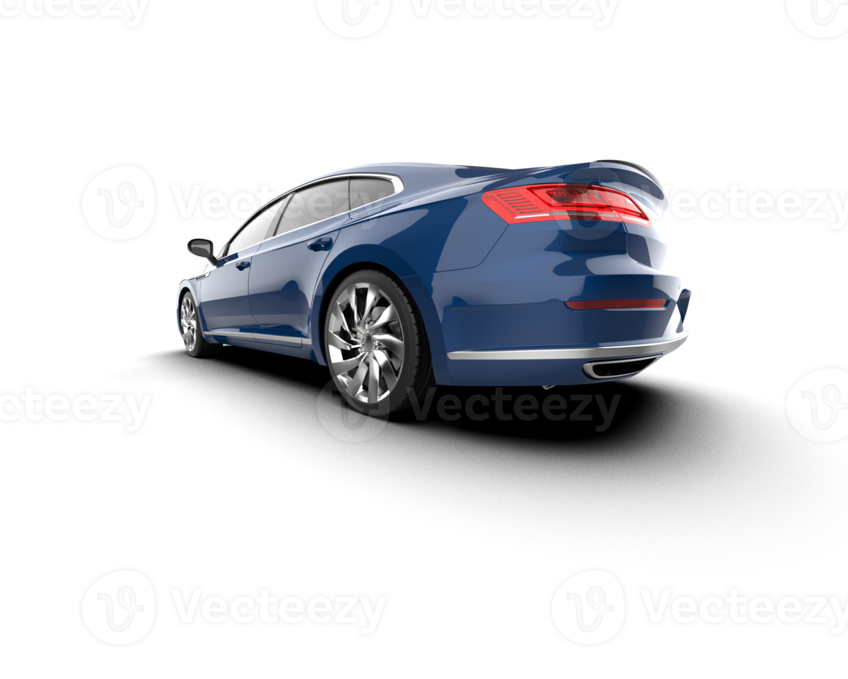Modern car isolated on background. 3d rendering - illustration png