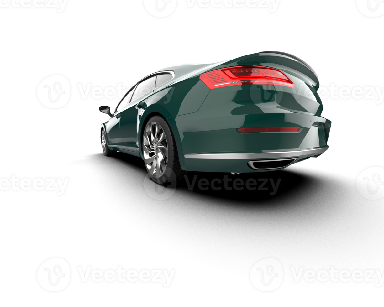 Modern car isolated on background. 3d rendering - illustration png