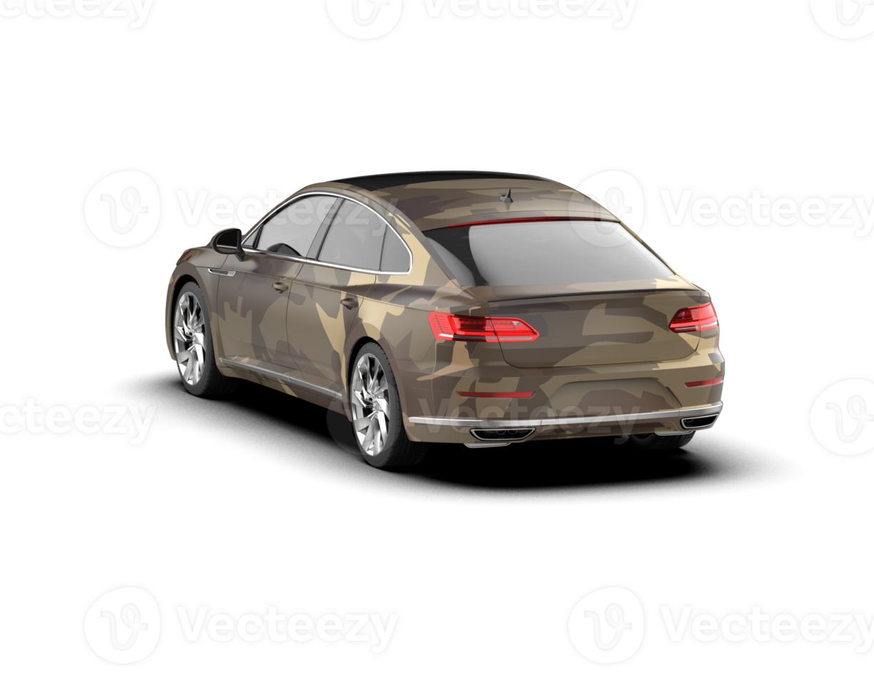 Modern car isolated on background. 3d rendering - illustration png
