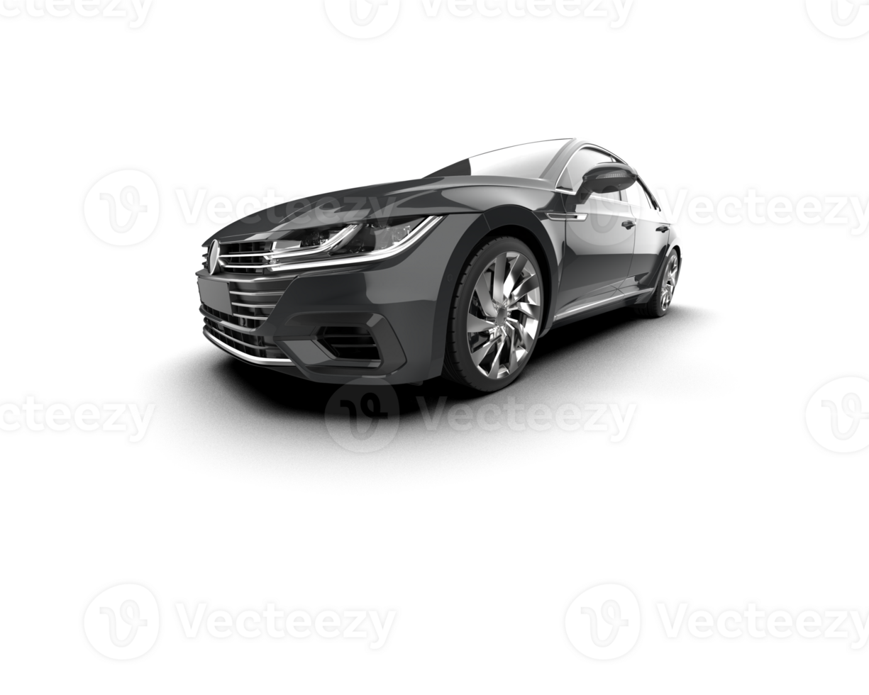 Modern car isolated on background. 3d rendering - illustration png