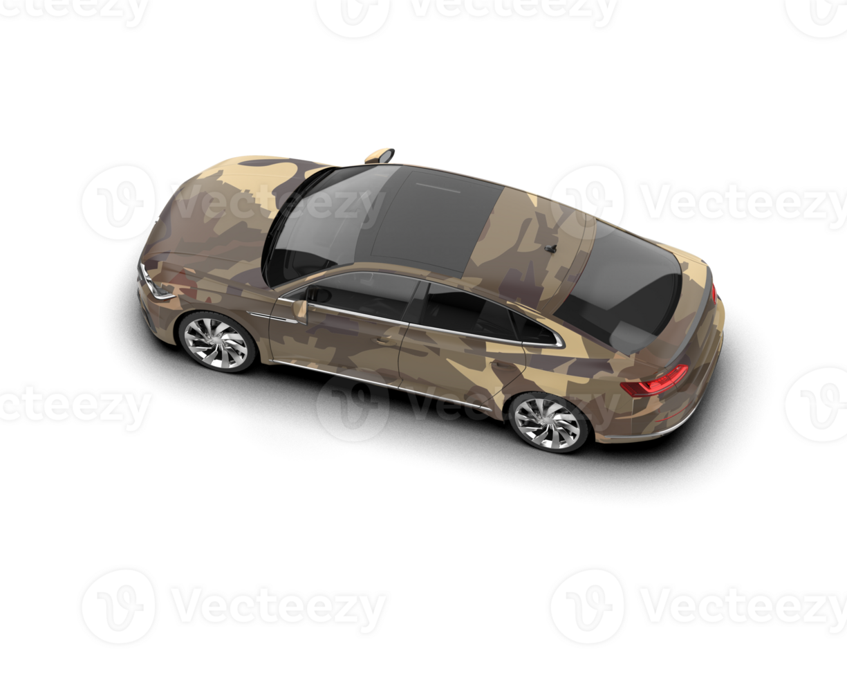 Modern car isolated on background. 3d rendering - illustration png