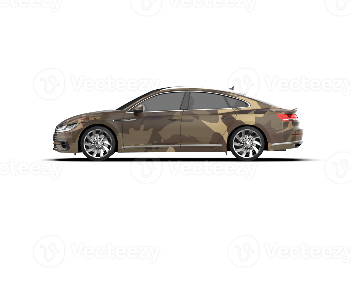 Modern car isolated on background. 3d rendering - illustration png