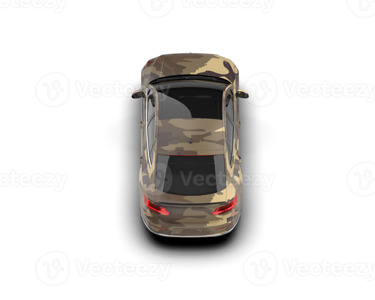 Modern car isolated on background. 3d rendering - illustration png