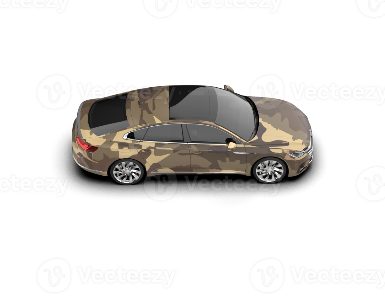 Modern car isolated on background. 3d rendering - illustration png