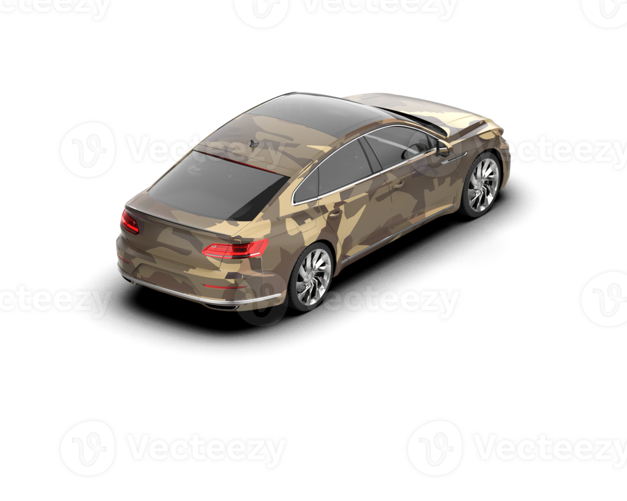 Modern car isolated on background. 3d rendering - illustration png