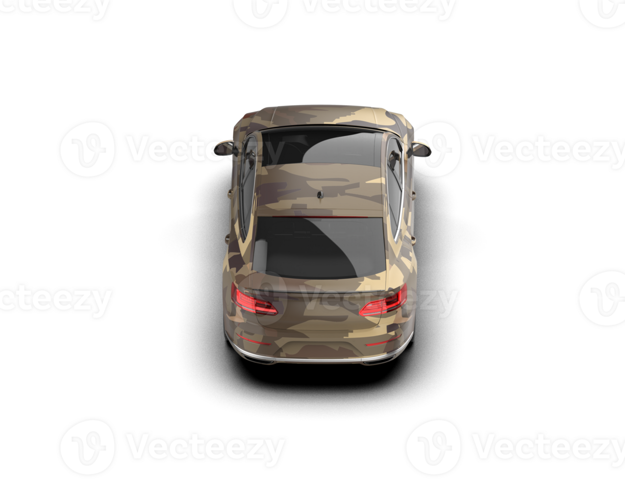 Modern car isolated on background. 3d rendering - illustration png