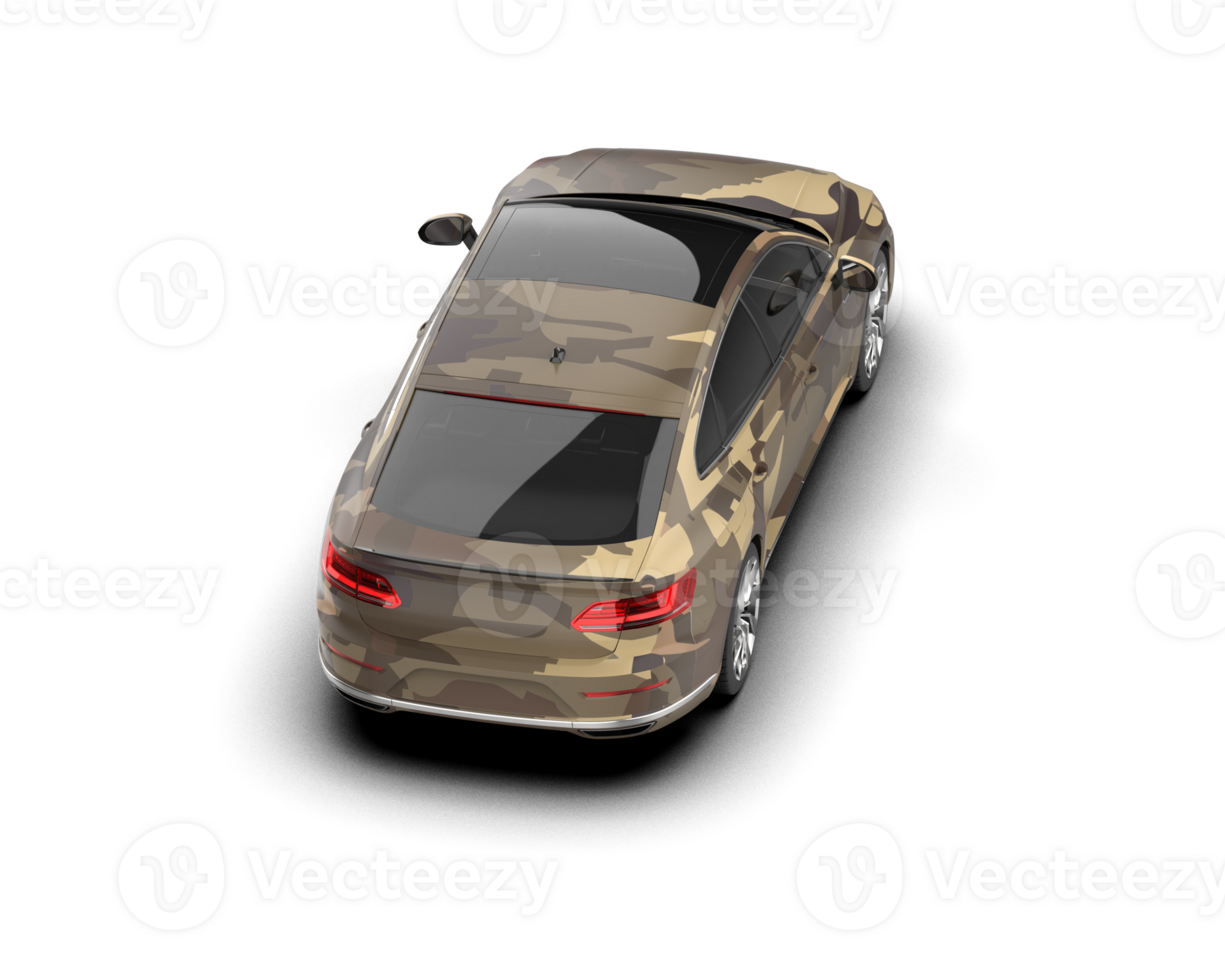 Modern car isolated on background. 3d rendering - illustration png