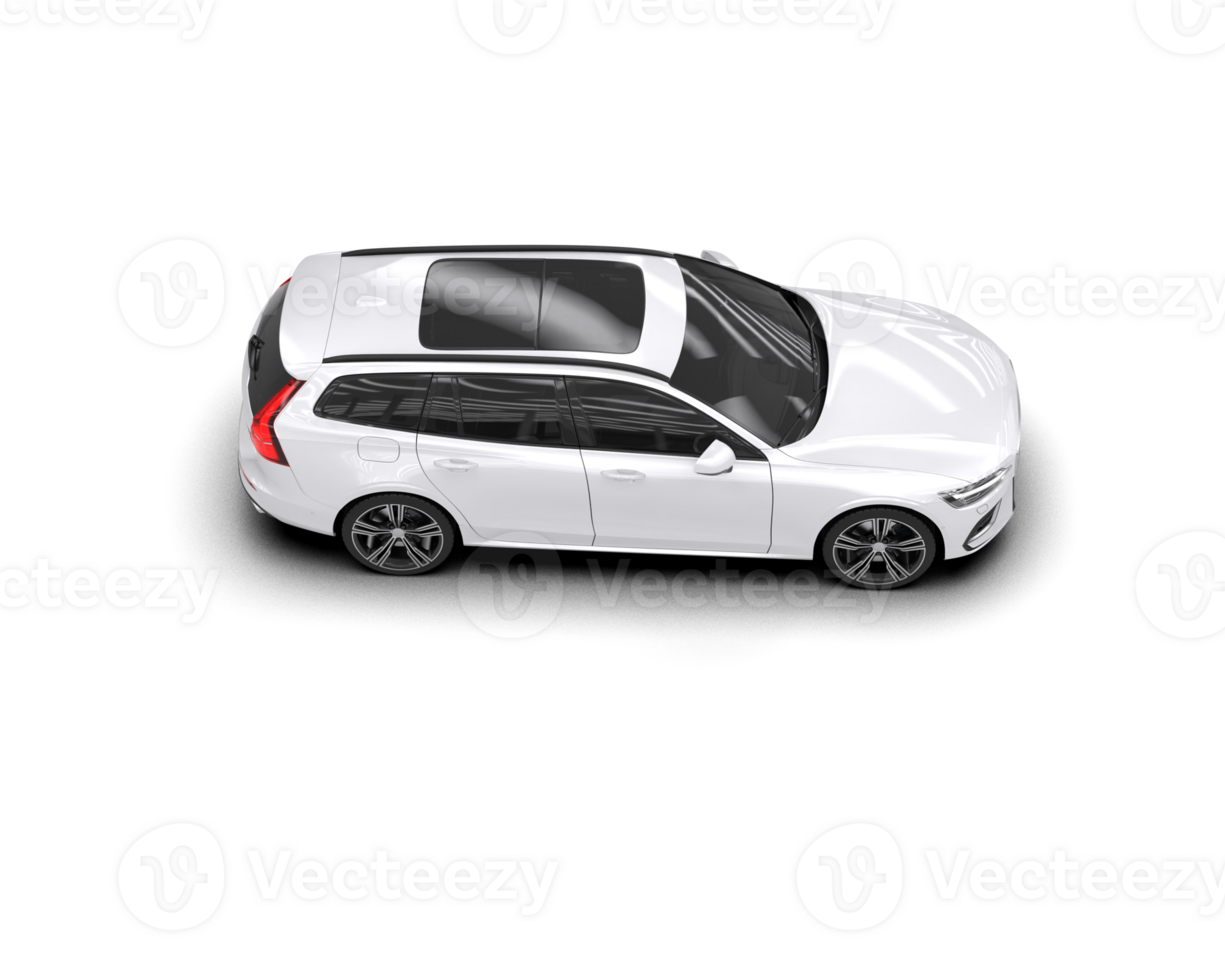 Modern car isolated on background. 3d rendering - illustration png