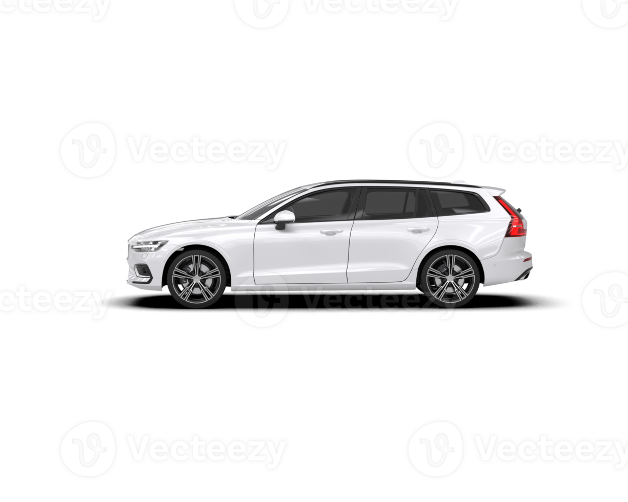Modern car isolated on background. 3d rendering - illustration png