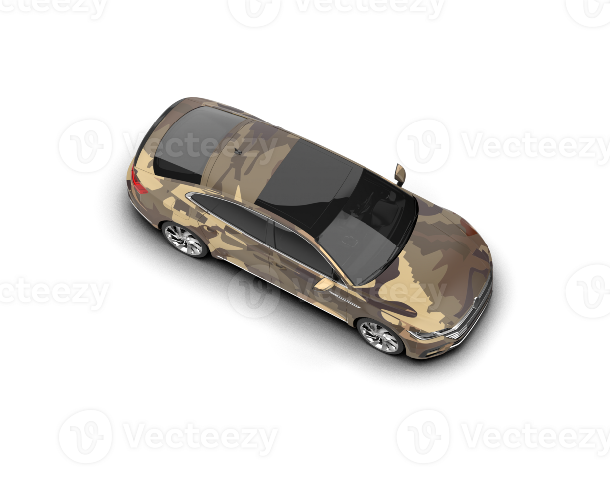 Modern car isolated on background. 3d rendering - illustration png