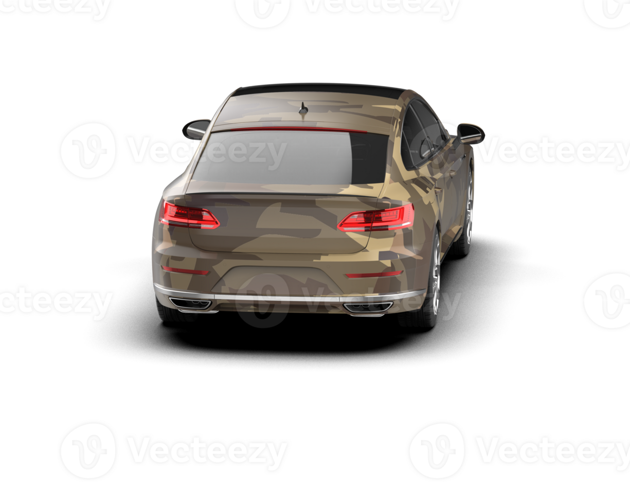 Modern car isolated on background. 3d rendering - illustration png