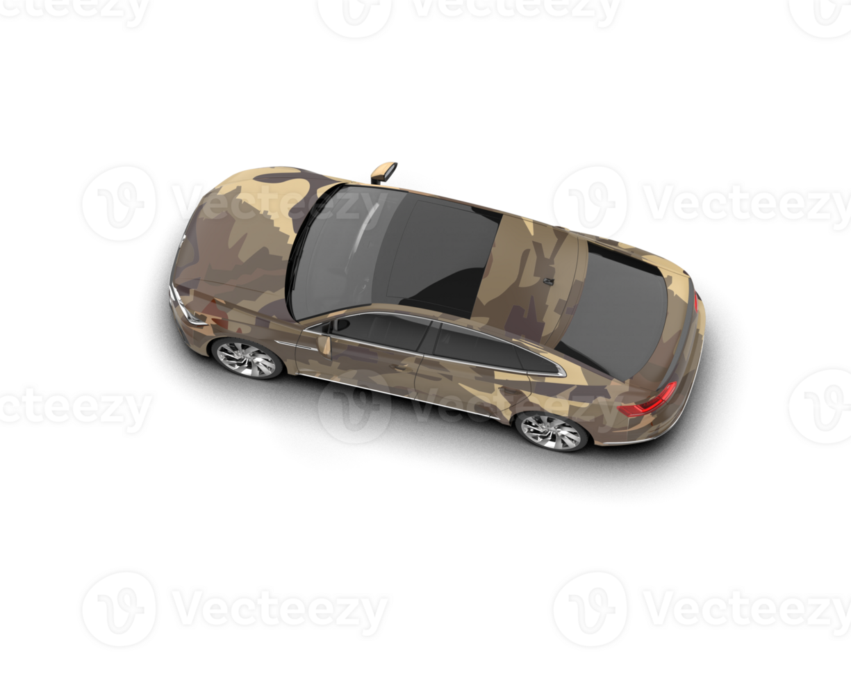 Modern car isolated on background. 3d rendering - illustration png