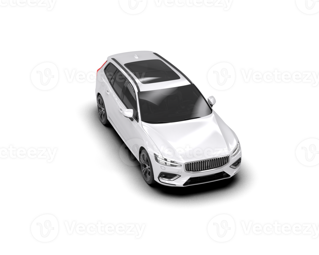 Modern car isolated on background. 3d rendering - illustration png