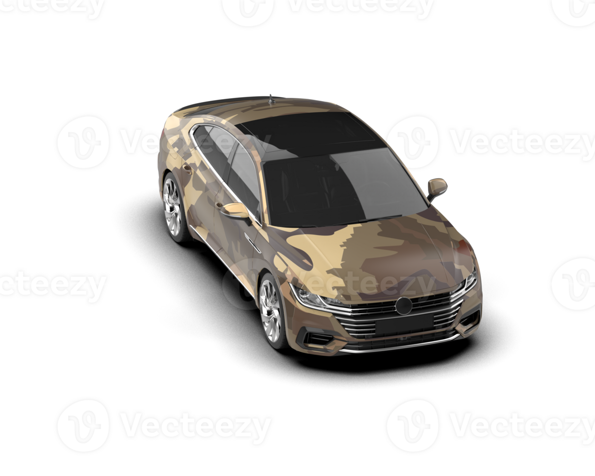 Modern car isolated on background. 3d rendering - illustration png