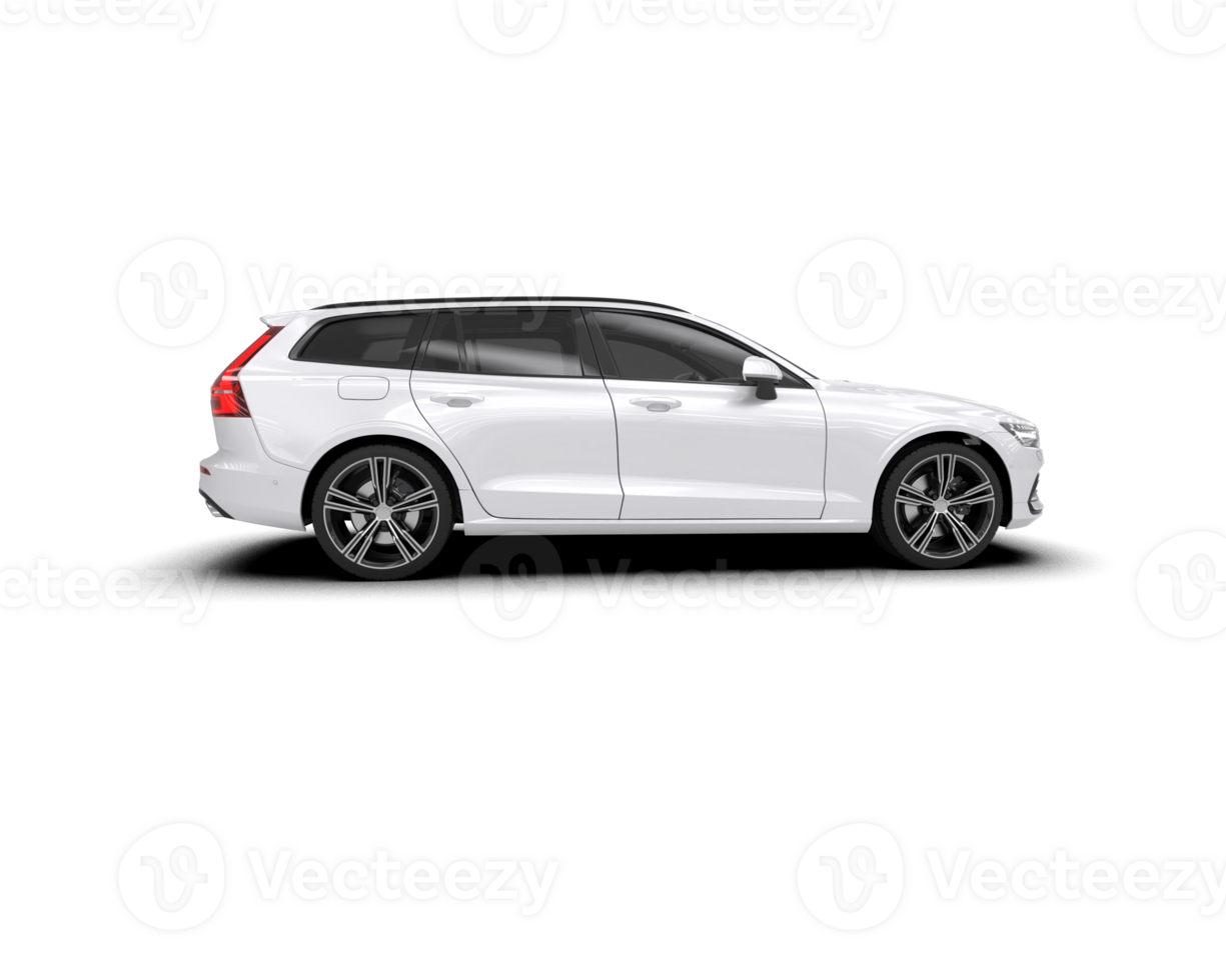 Modern car isolated on background. 3d rendering - illustration png