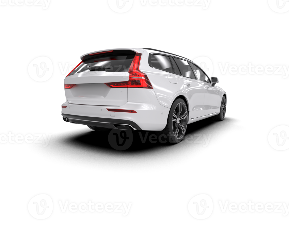 Modern car isolated on background. 3d rendering - illustration png