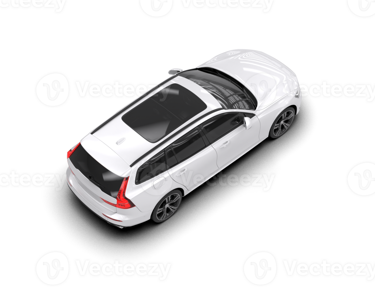 Modern car isolated on background. 3d rendering - illustration png