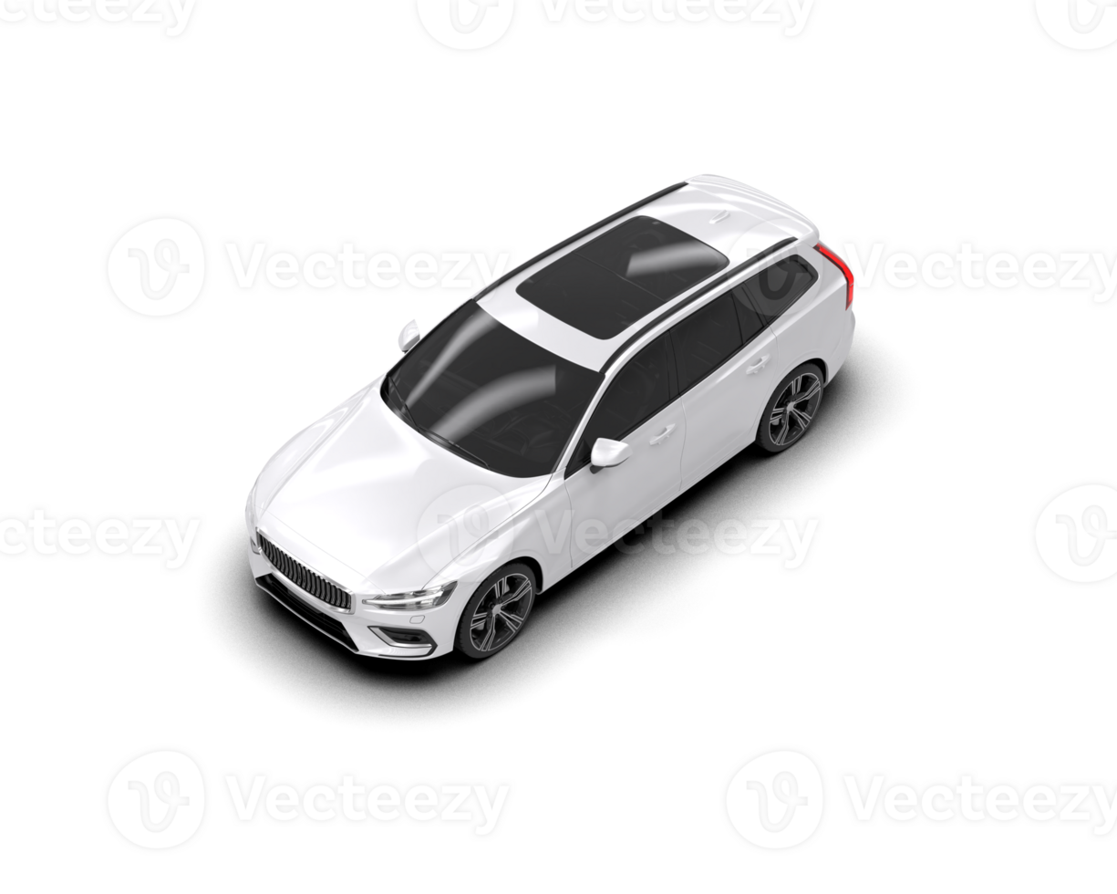 Modern car isolated on background. 3d rendering - illustration png