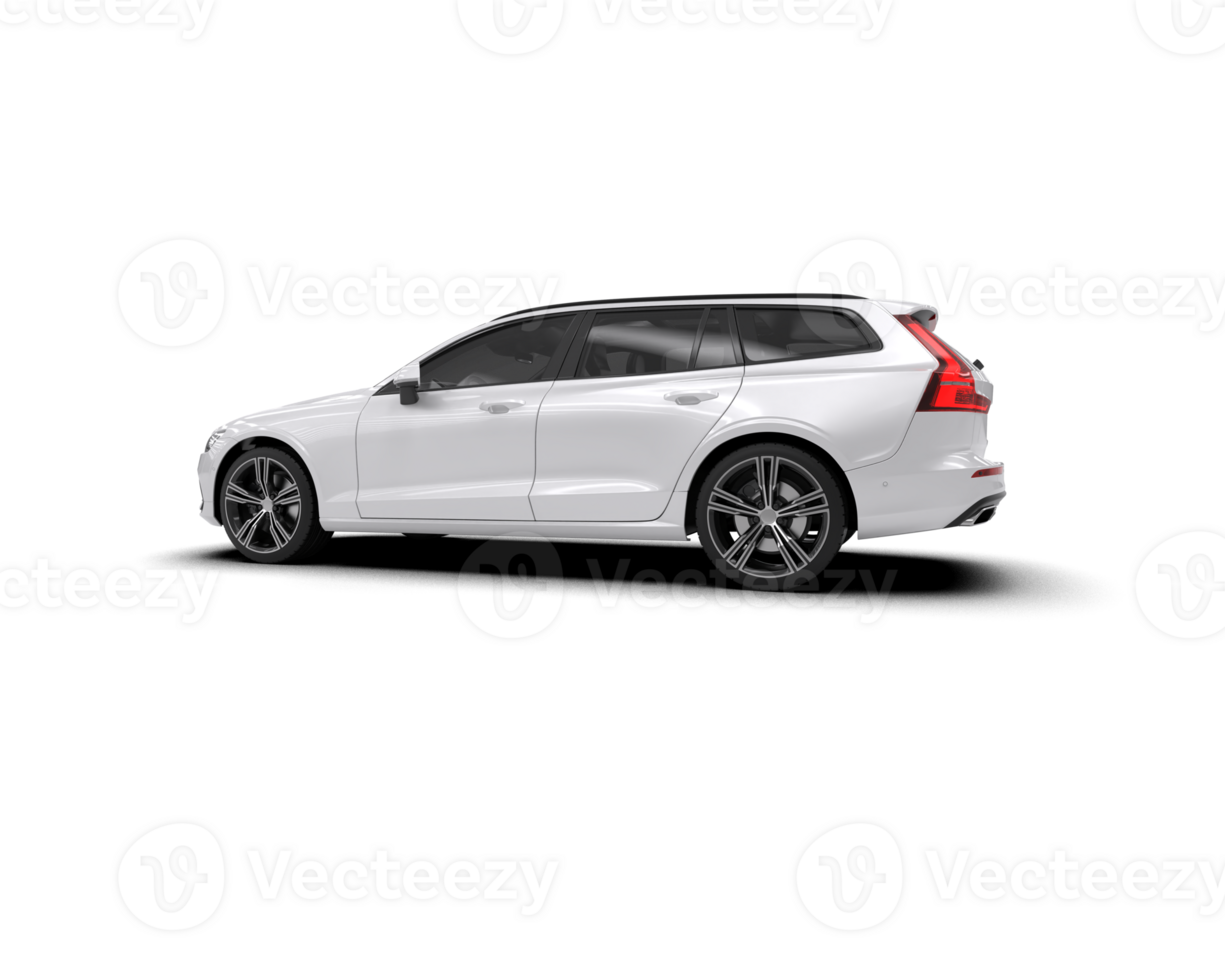 Modern car isolated on background. 3d rendering - illustration png