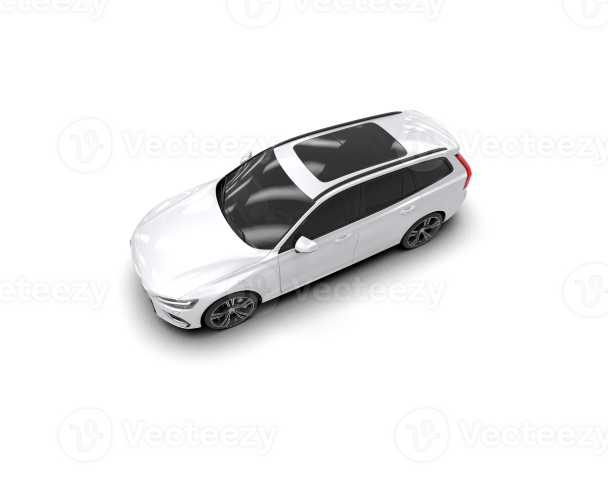 Modern car isolated on background. 3d rendering - illustration png