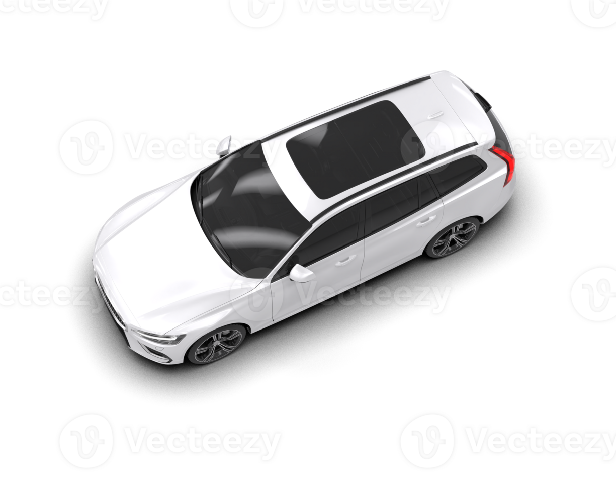 Modern car isolated on background. 3d rendering - illustration png