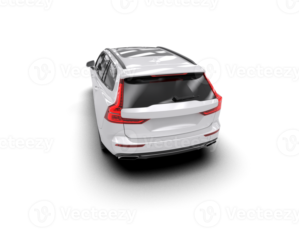 Modern car isolated on background. 3d rendering - illustration png