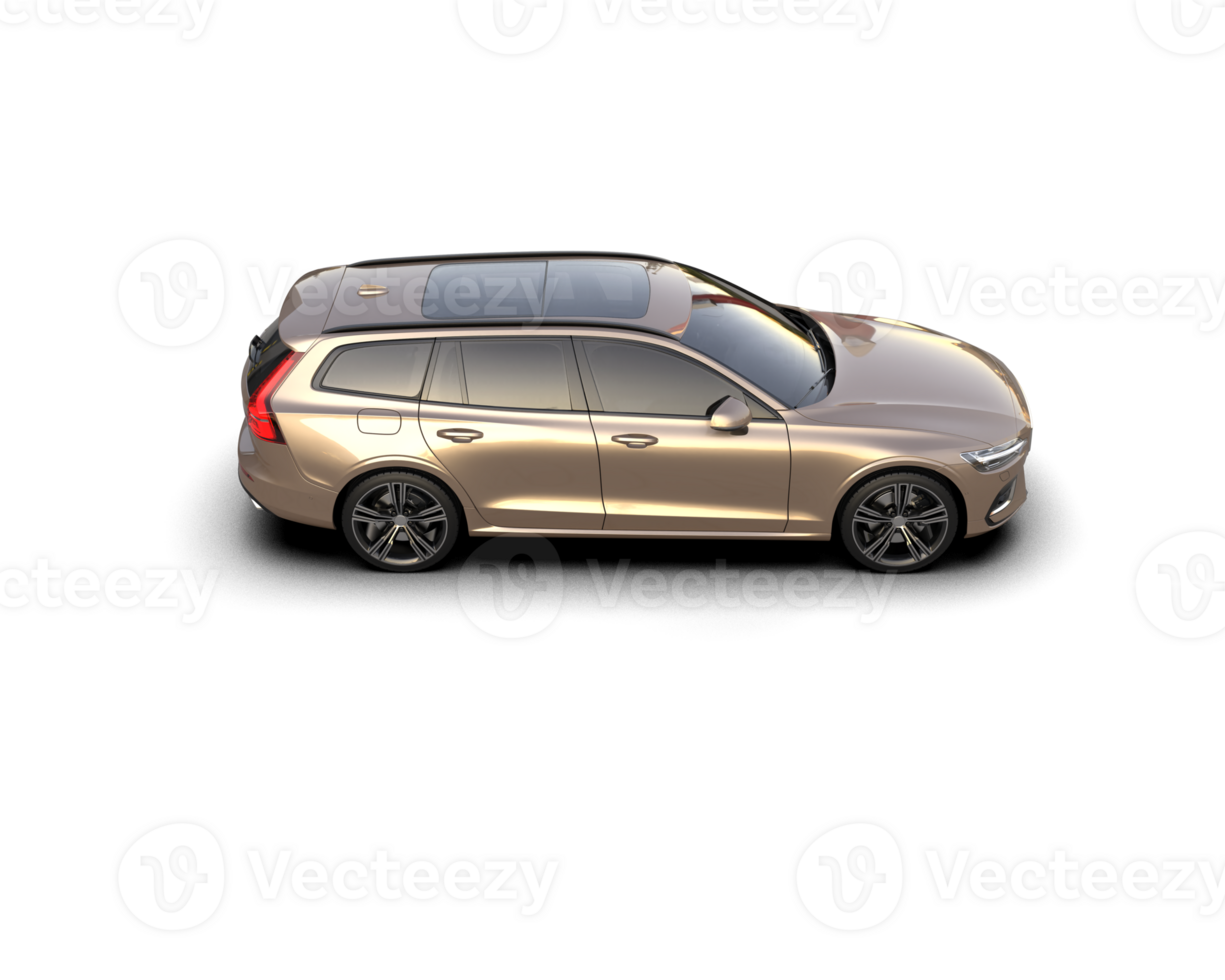 Modern car isolated on background. 3d rendering - illustration png